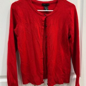 New York & Company Red Cardigan Sweater